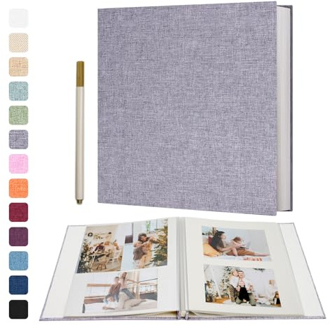 Vienrose Photo Album Self Adhesive Book 60 Pages 28x27cm Grey