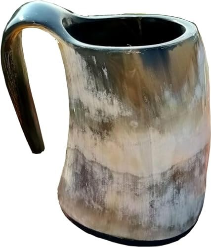 Tasse Viking en corne à boire de 7,6 cm pour bière, hydromel et vin Style vintage