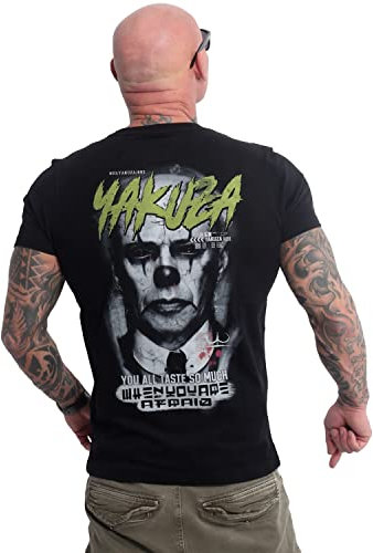 Yakuza Herren UR Afraid T-Shirt, Schwarz, XL