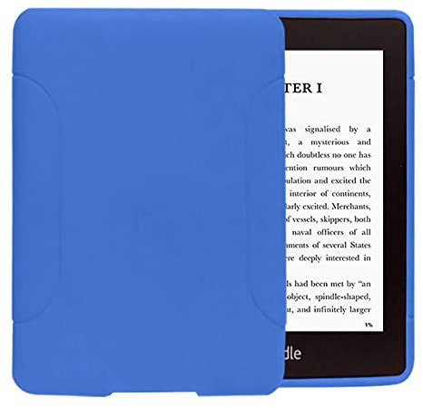 Chineestyle Étui pour Kindle Paperwhite (11e génération, version 2021) – Coque de protection fine en gel TPU pour toute nouvelle liseuse Kindle Paperwhite 6,8 (bleu)