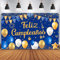 Grande Pancarta con Feliz Cumpleaños en Español, Fiesta de Cumpleaños Decoración Banner, Azul Cumpleaños Pancartas fotográficas, Tela de Fondo Decoracion Cumpleaños, Fiesta de Aniversario Pancarta