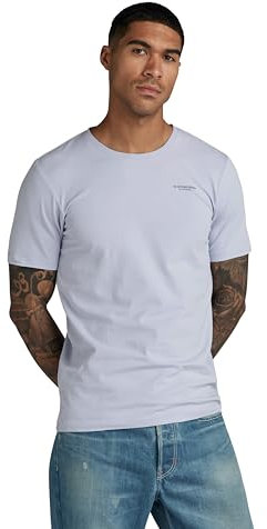 G-Star RAW Herren Slim Base T-Shirt, Grau (Icelandic Blue D19070-C723-G081), XXL
