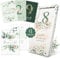EULENTALER® Monatskarten Baby 1-12 Monate I Von Pädagogen gestaltet I Meilensteinkarten Mein erstes Jahr Set als Geschenk zur Geburt & Babyparty I 48 Karten Inkl. Geschenkbox für Jungen & Mädchen