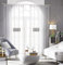 Lactraum Gardine Wohnzimmer Bestickt Luxus Vintage perlen (H245 x B260 cm mit Kräuselband) Links