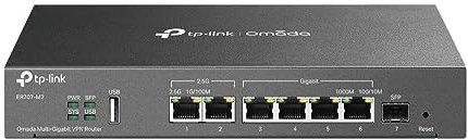 TP-LINK ER707-M2 Router 2.5 Gigabit Ethernet, Ethernet rápido, Gigabit Ethernet Negro Marca
