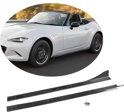 LICOME Auto Seitenschweller für Mazda MX-5 Miata Convertible 2016 2017 2018, Seitenschürze Seitenrock Splitter, Antikollisions Splitter Flügeldiffusor Seitenstufen Dekorative Accessoires