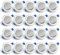 Sonnewelt LED Einbaustrahler 230V 3W 20er set LED Spots badezimmer,Flach Deckenspots 60mm EinbauØ 32mm Einbautiefe Warmweiß Einbauleuchten, spots deckenleuchte für Badezimmer Wohnzimmer Küche