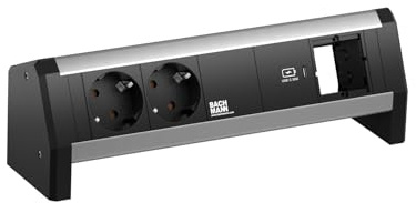 BACHMANN Desk 2xSchutzkontakt USB C, USB Charger 30W 1xABD GST18