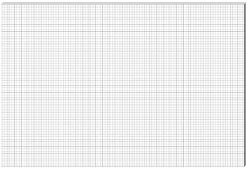 Fuyoooo 25 Sheet Graph Paper Pad 24 x 36 Large Graph 1 and 1/4 Ruled Grid Paper for Engineer Architect Designer Mathematician Draftsmen Sketch House Commercial Building Plan Drafting(White)