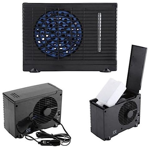 Cooling Fan, Portable Car Air Conditioner 12V Homes and Cars Cooler Cooling Fans Water Ice Air Conditions Circulates Filters and Humidifies Air with a Cold Water Tank for Car Trucks Camping