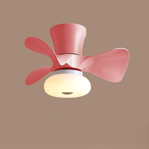 Aleaty Tranquillo Ventilatore A Soffitto Camera Dei Bambini Con Illuminazione Ventilatore A Soffitto Con Telecomando Per Camera Da Letto Plafoniera Con Ventilatore (rosso)