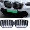 Spulhc Autofront-/Kühlergrills für BMW IX3 2022 2023, Racing Guard Grill, ABS/Grillabdeckungsdekoration,B-Silver