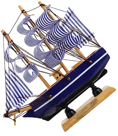 TOYANDONA 1pc Sailing Boat Cake Decoration Sailboat Ornament Demadwra Pirate Ornament Sailing Boat Cake Toppers Table Decorations Sailing Toy Cake Decoration Boat Bow Reveal Wooden