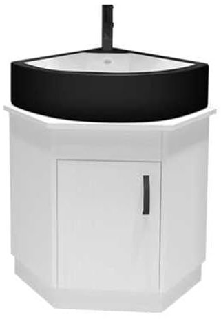 Lavabo Da Bagno Piccolo Per Bagno Lavabo Ad Angolo, Lavello In Ceramica Ad Angolo, Lavandini Ad Angolo Per Bagno, Mobile Da Bagno Con Rubinetto E Scarico, Lavello Ad Angolo