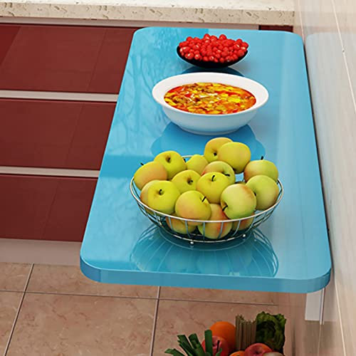 USMGWPBN An der Wand montierter Klappschreibtisch, schwebender Klapptisch für Büro, Schlafzimmer, Küche, Wäscherei, platzsparende, klappbare Werkbank, Farbe: Schwarz.