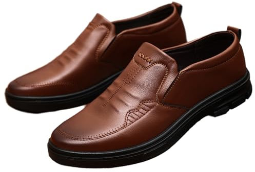 Viaoragiosa Zapatos De Vestir Hombre,Zapatos Vestir Hombre Sin Cordones,Zapatos Vestir Hombre Comodos,Zapatos Traje Hombre,FáCiles De Usar FáCil De Combinar,para Los Negocios Y El DíA A DíA