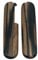 Cotes Pour Manches Couteaux Suisses Victorinox, 2 Plaquettes Bois Precieux D'EBENE DE MACASSAR, Longueur 91mm, Emplacements Pincettes/Cure Dents.