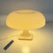 EOEO 12W Nachttischlampe mit Fernbedienung LED Pilz Tischlampe Dimmbar, Speicherfunktion, 3 Farbtemperaturen, Acrylschirm Tischleuchte Leselampe für Schlafzimmer Wohnzimmer Büro,Weiß