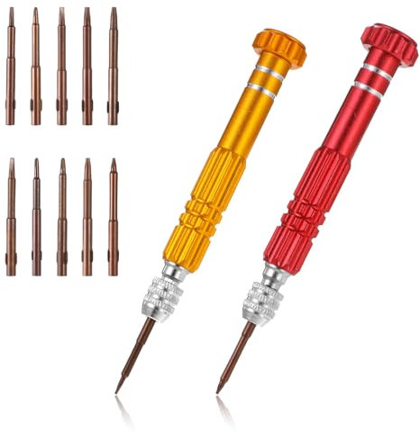 2PCS 5-in-1 Sunglasses Screwdriver Precision Eye Glass Repair Kit, Multifunctional Small Eyeglasses Repair Tool Kit Portable for Repairing Glasses, Watches, Electronic Products, Toys