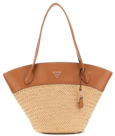 GUESS bolso de hombro bolso shopper Venere Large Tote Natural/Camel marrón claro