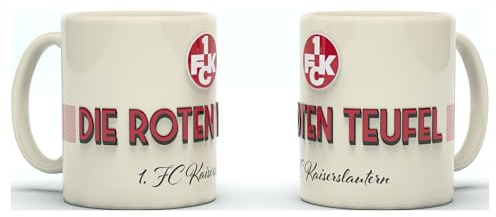 1. FC Kaiserslautern Tasse Becher Kaffeetasse ** Retro Relief, Die Roten Teufel **