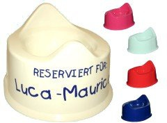 Töpfchen mit Name/Wunschtext (Rosa)