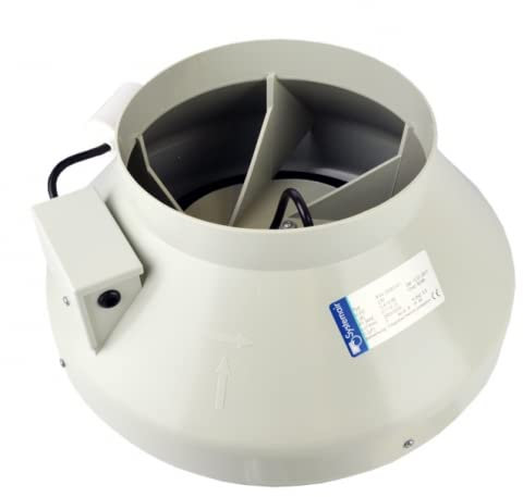 Systemair RVK 5 Inch (125mm) In-line Ducting Fan (250m3/hour) Hydroponics