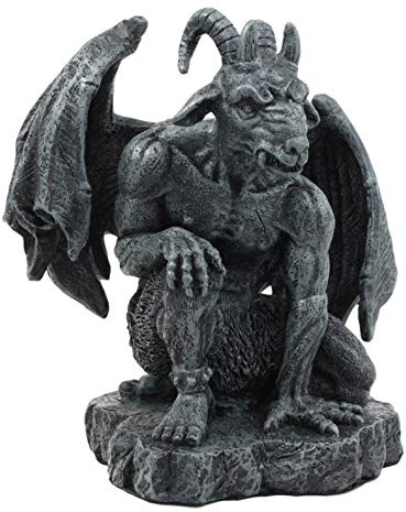 Ebros die geflügelten Guardian Baphomet Altartuch Gothic Gargoyle Statue Faux Stein Skulptur aus Kunstharz