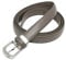 YEHMAN klassischer dünner damen Ledergürtel breite 2 cm Länge 120 cm kürzbar Taupe