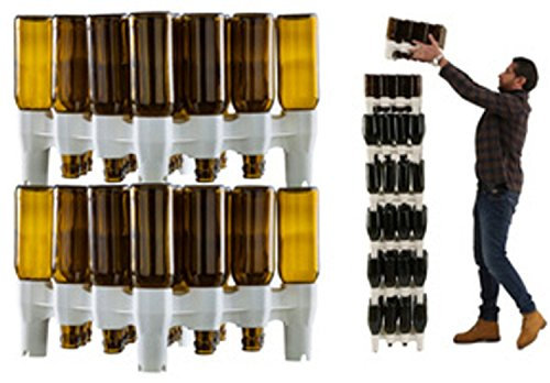 Juego de escurridor de botellas de 2 módulos, Easy Drainer