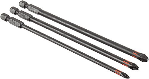 Kwb 3 Bits 150 Mm PH Set Torsion 123041 (TQ 60 Stahl, Torsionszone, ISO 1173, Antrieb C6.3), L