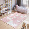 TAPISO Pinky Teppich Kurzflor Kinderteppich Kinderzimmer Pink Rosa Weiß Pastellfarben Modern Schmetterling Spielteppich ÖKOTEX 160 x 220 cm