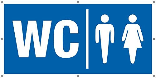 PVC Werbebanner Banner Plane Festival Bauzaunplane Toilette WC Klo