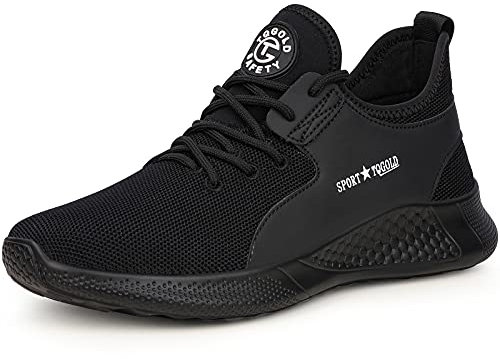 AONETIGER Chaussure de Securité Homme Femmes Légères Embout Acier Basket de Securite Chaussures de Travail eté (Taille 40,Noir)