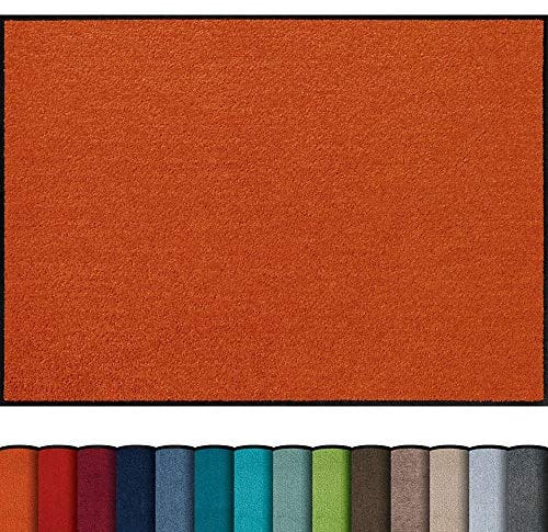 Erwin Müller Fußmatte Mainz, Schmutzfangmatte, Sauberlaufmatte uni terra Größe 50x75 cm - rutschfest, pflegeleicht, für Fußbodenheizung geeignet (weitere Farben, Größen)