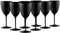 Decor Decorline - 8 VERRES À VIN RÉUTILISABLE 200ML NOIR