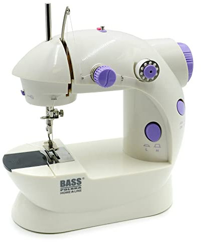 BASS POLSKA Nähmaschine für Kinder, Automatisches Nähen, Multifunktion, Handbetrieb, Mit Fußpedal, Geschwindigkeitsstufen