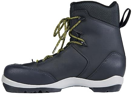 Fischer Insulated Medium Flex Synthetic Leather BCX Tour Nordic Cross Country Ski Boots, Black, 44