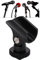 Flexibler Mikrofonhalter, 1,95 Cm Mikrofon-Clip-Halter Kunststoff-Mikrofon-Clip-Ständer mit Blitzschuh und 1/4 Zoll Schraubenloch für DSLR-Kamera