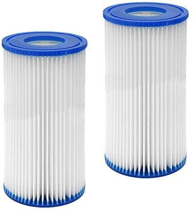 WuYan Filter 2 Stück für Best-Way 58012 Filter Patrone für Täglichen Pool Pflege Einfach zu Ersetzen Typ A/C Patrone Ersatz Pool Filter typ Ⅲ