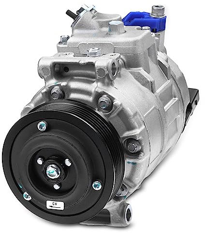 Frankberg Compresseur de Climatisation avec attelage Compatible avec Golf VI 5K1 Transporter V Bus 7EB/7EJ/7HB/7HJ Ama.rok Multi.van V Remplacer# 7E0820803A, y compris huile prép