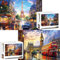2 Pack Puzzles for Adults 1000 Pieces-Big Ben and Eiffel Tower Difficult Jigsaw Puzzles for Adults,Hard Jigsaw Puzzle Decorations DIY Leisure Game Toy Suitable Family Friends(27.5x20 inches)