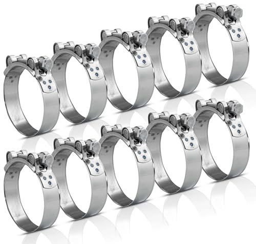 10 Stück - 56-59 MM Bolzenschelle Edelstahl V2A Gelenkbolzen Schelle Schlauchschellen Spannbackenschellen Schellen