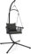 GOPLUS Fauteuil Suspendu avec Support, Chaise Hamc avec Portique avec Coussins de Siège & de Dossier Confortables, Chaise Hamac pour Patio, Balcon, Jardin, Corde Supplementraire, Charge 150KG