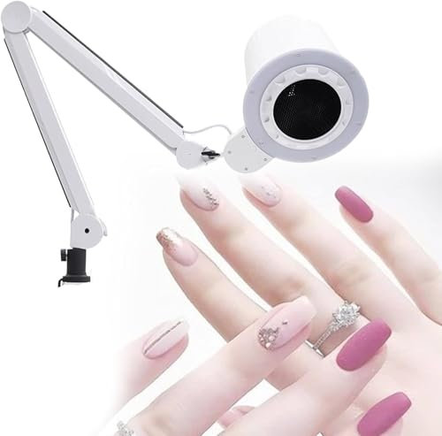 Original Vacuum Nail Dust Collector for Pedicure & Manicure with Built-in Dimmable LED,Fan Operating Speed:4300rpm