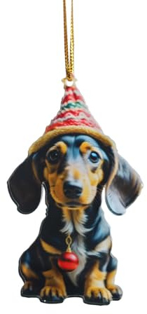 Dog Christmas Decoration Outdoor Novelty Baubles For Xmas Tree Xmas Tree Baubles Decorations Sausage Dog Decorations Christmas