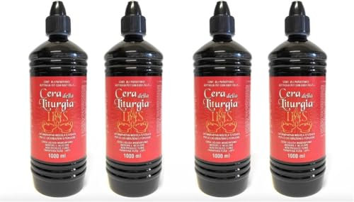 HORECA CANDLES Lampenöl – 4x1L Paraffine, Rauch- und Geruchsfrei, Langanhaltende Brenndauer, Ideal für Öl-Lampen, Kirchen, Petroleumlampen & Gartenfackeln, Ölkerzen, Kamin & Gartendeko für Draußen