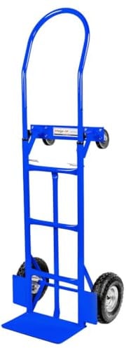 Transportwagen MESSER 2in1 FLÄSSIG Magazin Schubkarren 250KG Mega-M (blau)