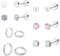 7 Pair Boucle D'Oreille Acier Inoxydable Piercing Titane Oreille Boucle Doreille Acier Inoxydable Femme Boucles D'Oreilles Femme Acier Inoxydable Boucle Doreille Acier Inoxydable Boucle Oreille Titane