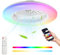 Lospitch Deckenventilator mit Beleuchtung φ49cm RGB LED Fan Licht mit Fernbedienung, Timer, 6 Geschwindigkeiten Stufenloses Dimmen Deckenventilator mit Licht, 2 Stück